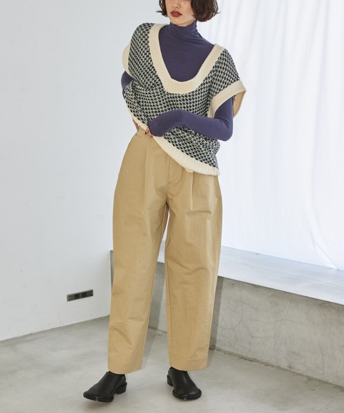 TODAYFUL(トゥデイフル)の「TODAYFUL(トゥデイフル) "Jacquard Knit Vest"ジャガードニットベスト/12220515(ニット/セーター・レディース・ブラック/オリーブ・ONE SIZE)」の7枚目の写真