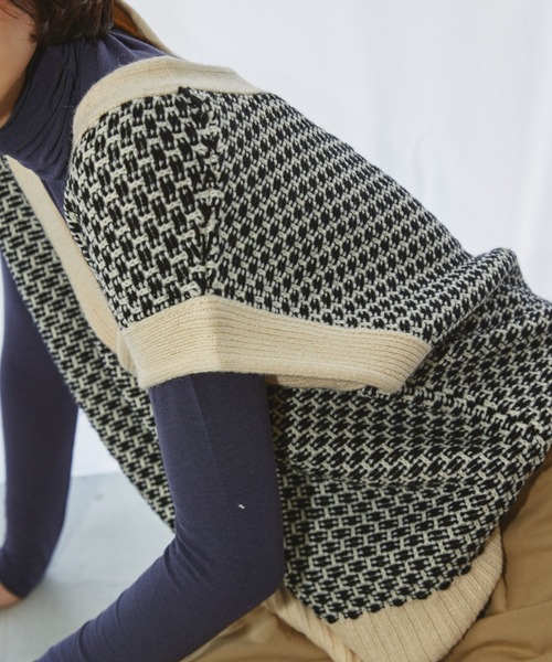 TODAYFUL(トゥデイフル)の「TODAYFUL(トゥデイフル) "Jacquard Knit Vest"ジャガードニットベスト/12220515(ニット/セーター・レディース・ブラック/オリーブ・ONE SIZE)」の8枚目の写真