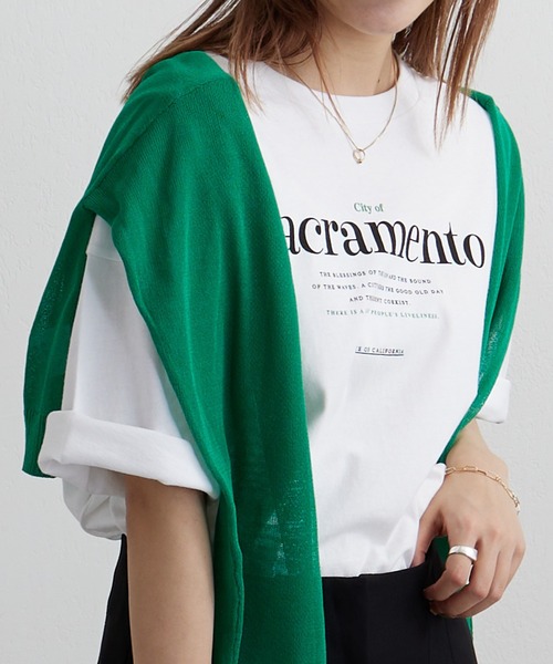 COLONY 2139(コロニートゥーワンスリーナイン)の「20/-OE天竺グラフィックT(Tシャツ/カットソー・レディース・ホワイト/ブラック/ホワイト系その他/ホワイト系その他2/ブラック系その他2・FREE)」の3枚目の写真