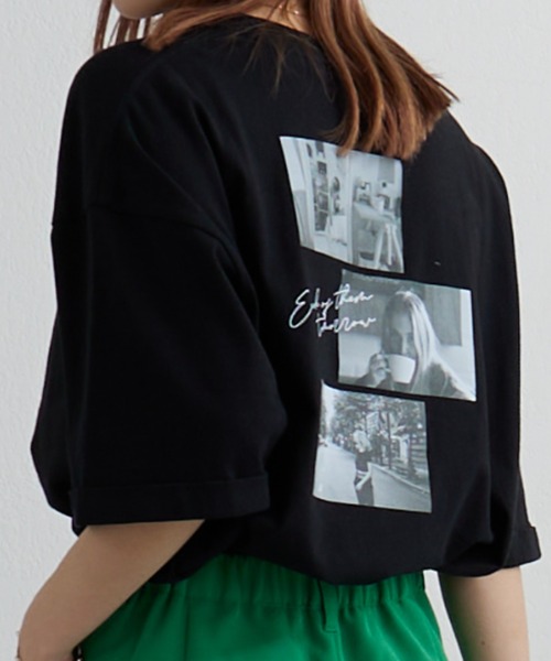 COLONY 2139(コロニートゥーワンスリーナイン)の「20/-OE天竺グラフィックT(Tシャツ/カットソー・レディース・ホワイト/ブラック/ホワイト系その他/ホワイト系その他2/ブラック系その他2・FREE)」の4枚目の写真