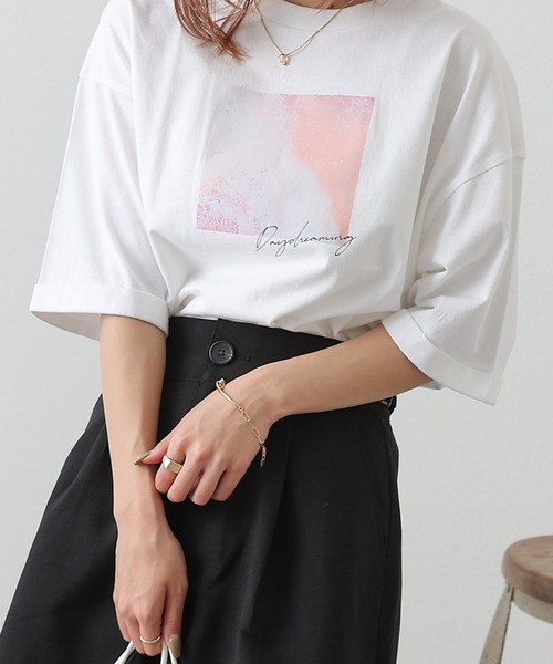 COLONY 2139(コロニートゥーワンスリーナイン)の「20/-OE天竺グラフィックT(Tシャツ/カットソー・レディース・ホワイト/ブラック/ホワイト系その他/ホワイト系その他2/ブラック系その他2・FREE)」の11枚目の写真