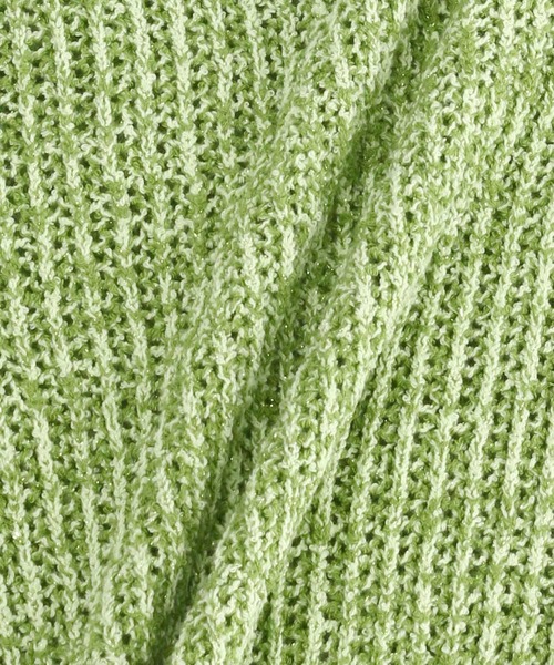 ADAM ET ROPE'（アダムエロペ）の「【THE OPEN PRODUCT】HALF SLEEVE COMPACT KNIT TOPS（ニット/セーター・レディース・サックスブルー/グリーン・1）」の13枚目の写真