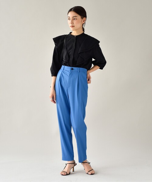 UNTITLED（アンタイトル）の「◆【STORY掲載】ブリーゼワッシャークロス ブラウス＜洗える＞（シャツ/ブラウス・レディース・ブラック/アイボリー・44/00/02/04/48）」の17枚目の写真