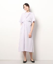 ギンガムチェック」に該当するワンピース（半袖）ファッション