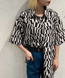 チェッカーフラッグプリントシャツ【ZOZOTOWN限定アイテム】