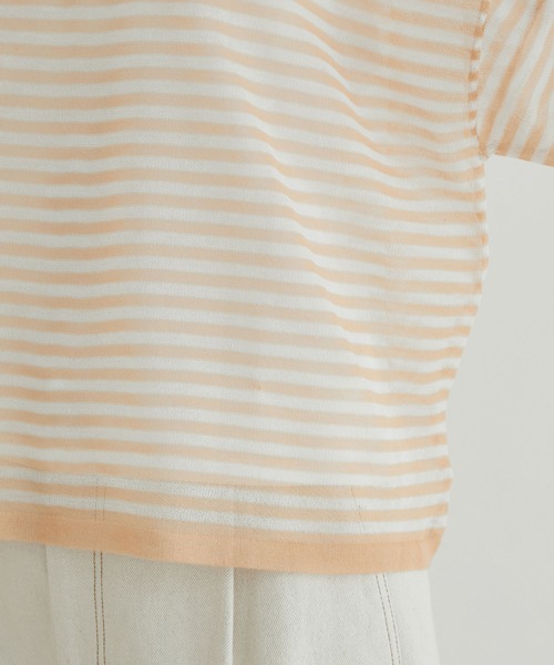 SALON adam et rope'（サロン アダム エ ロペ）の「【WEB限定】シアークルーネックT（Tシャツ/カットソー・レディース・ベージュ/ラベンダー/ベージュ系その他/ブラック・FREE）」の13枚目の写真