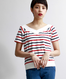 WEGO | WEGO/VネックオフショルダーTシャツ(Tシャツ/カットソー)
