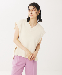 abahouse mavie | 強撚レーヨンナイロンニットベスト(ニット/セーター)
