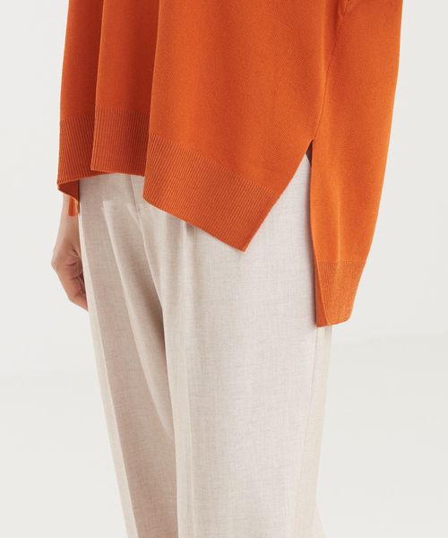 abahouse mavie（アバハウスマヴィ）の「強撚レーヨンナイロンニットベスト（ニット/セーター・レディース・アイボリー/ダークネイビー/ダークオレンジ・フリー）」の21枚目の写真