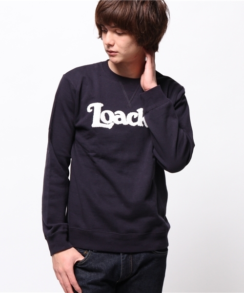 OUTLET（アウトレット）の「【CIAOPANIC TYPY】ローカーコラボクルースウェット（スウェット・メンズ・ネイビー/グレー・MEDIUM/LARGE）」の2枚目の写真