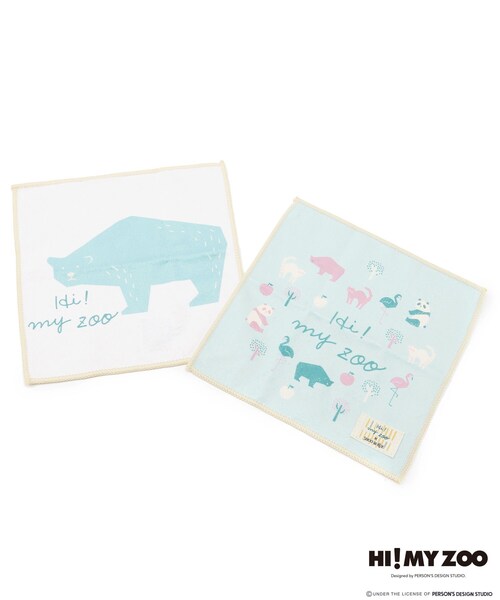 SHOO・LA・RUE（シューラルー）の「【コラボ】HI! MY ZOO マイクロファイバークロス2枚組（その他雑貨・レディース・グリーン/アイボリー/ピンク系・00）」の4枚目の写真