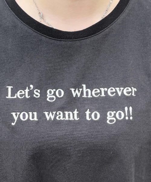 PairPair（ペアペア）の「肩あき刺繍ロゴTEE（Tシャツ/カットソー・レディース・ブラック/オフホワイト/ホワイト系その他・フリー）」の15枚目の写真