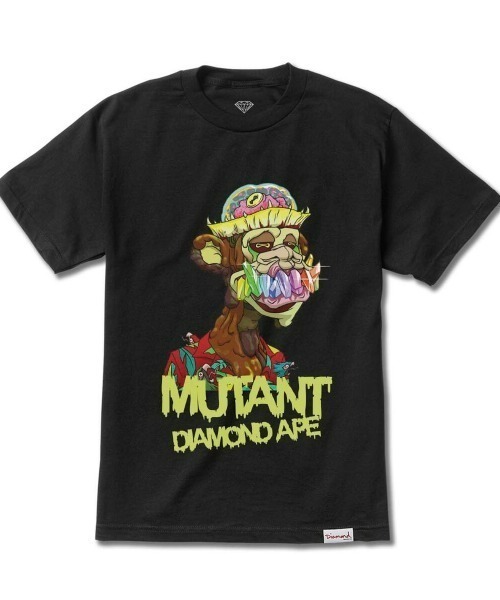 Diamond SUPPLY CO.（ダイアモンドサプライ）の「Diamond Supply Co./ダイアモンド×Bored Ape Yatch Clubコラボモデル オーバーサイズ ビッグプリントTee/MUTANT キャラTシャツ  A22DMPA104（Tシャツ/カットソー・メンズ・ホワイト/ブラック/ブルー・M/L/XL）」の3枚目の写真