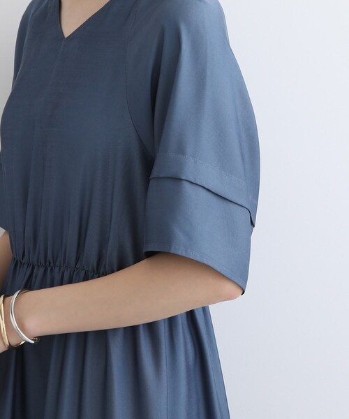 INDIVI 【洗える】ウエストタック デザイン ワンピース INDIVI（インディヴィ）の「◇【洗える】ウエストタックデザイン