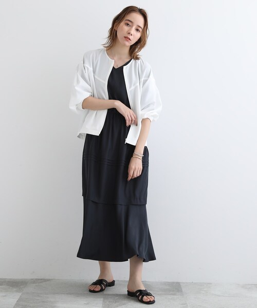 INDIVI 【洗える】ウエストタック デザイン ワンピース INDIVI（インディヴィ）の「◇【洗える】ウエストタックデザイン