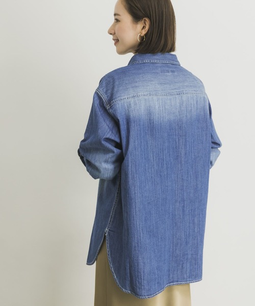 URBAN RESEARCH（アーバンリサーチ）の「インディゴデニムシャツ（シャツ/ブラウス・レディース・インディゴブルー・38/36）」の10枚目の写真