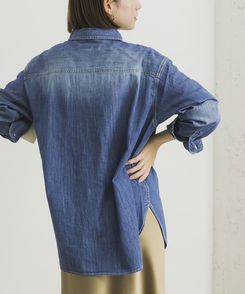 URBAN RESEARCH（アーバンリサーチ）の「インディゴデニムシャツ（シャツ/ブラウス・レディース・インディゴブルー・38/36）」の11枚目の写真