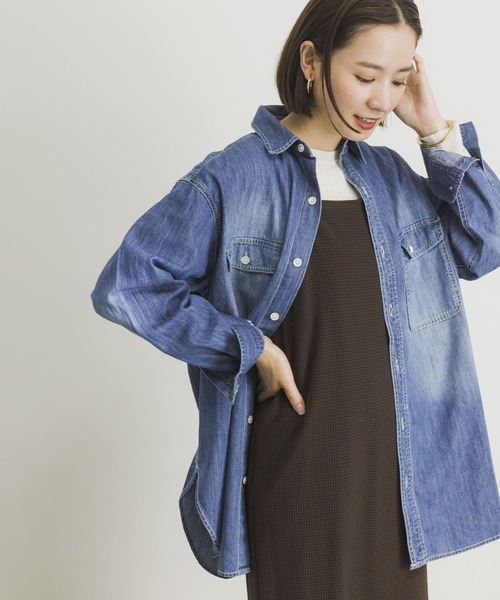 URBAN RESEARCH（アーバンリサーチ）の「インディゴデニムシャツ（シャツ/ブラウス・レディース・インディゴブルー・38/36）」の18枚目の写真