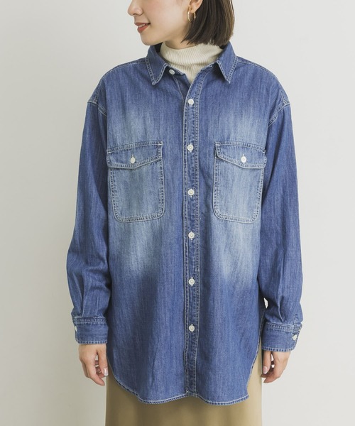 URBAN RESEARCH（アーバンリサーチ）の「インディゴデニムシャツ（シャツ/ブラウス・レディース・インディゴブルー・38/36）」の21枚目の写真