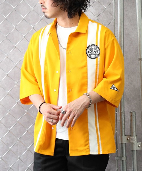 BACK NUMBER（バックナンバー）の「【BACK NUMBER】レーシングシャツ（シャツ/ブラウス・メンズ・ブラック/ベージュ/イエロー・M/L/XL）」の10枚目の写真