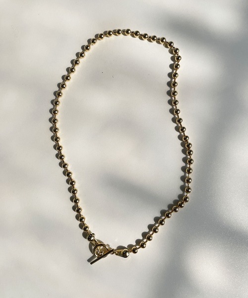 CEMONEMO（セモネモ）の「【金属アレルギー対応】 2way ボールチェーン マンテル ネックレス / サージカルステンレス（ネックレス・レディース・ゴールド/シルバー・FREE）」の6枚目の写真