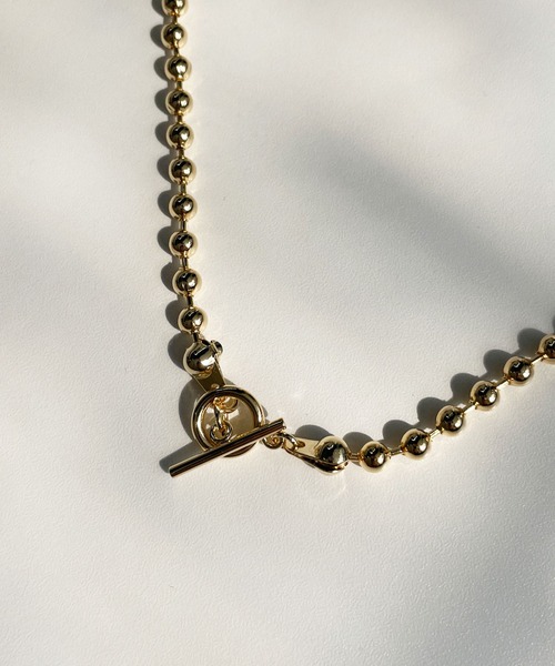 CEMONEMO（セモネモ）の「【金属アレルギー対応】 2way ボールチェーン マンテル ネックレス / サージカルステンレス（ネックレス・レディース・ゴールド/シルバー・FREE）」の7枚目の写真