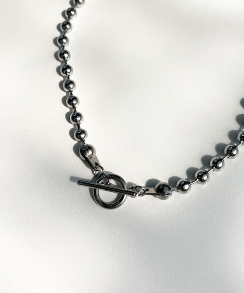 CEMONEMO（セモネモ）の「【金属アレルギー対応】 2way ボールチェーン マンテル ネックレス / サージカルステンレス（ネックレス・レディース・ゴールド/シルバー・FREE）」の11枚目の写真