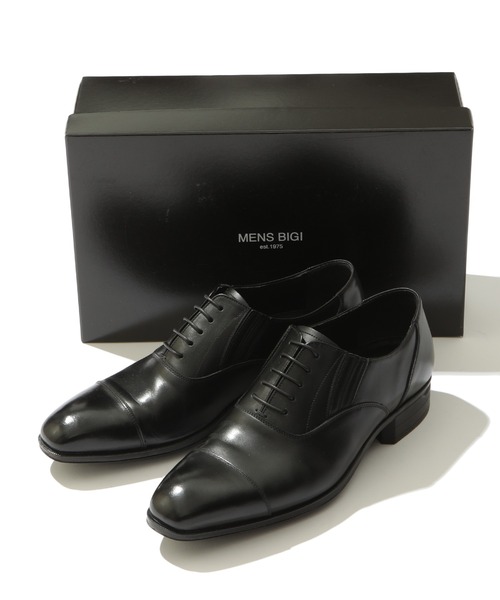 MEN'S BIGI(メンズビギ)の「レイジーマン キップスムースレザーコンフォートシューズ(ドレスシューズ・メンズ・ブラック/キャメル・01/02/03)」の4枚目の写真