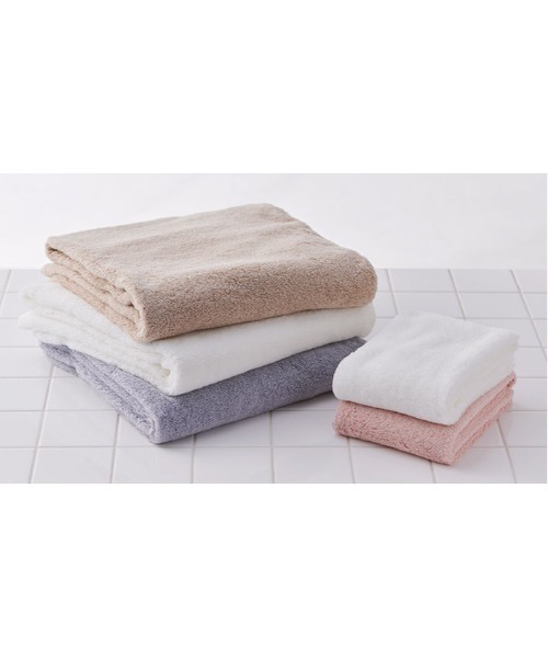 HANDS ORIGINAL(ハンズオリジナル)の「ハンズオリジナル 糸一本からこだわった 今治産お肌がよろこぶバスタオル(タオル・レディース・ホワイト/ベージュ/グレー系/ピンク・FREE)」の7枚目の写真