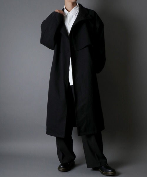 セール】SITRY over size wool stand long coat/別注 オーバーサイズ