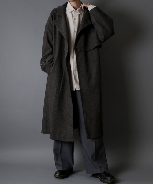 セール】SITRY over size wool stand long coat/別注 オーバーサイズ