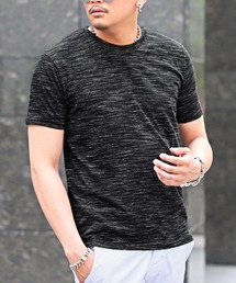 天竺MIX杢クルーネックTシャツ