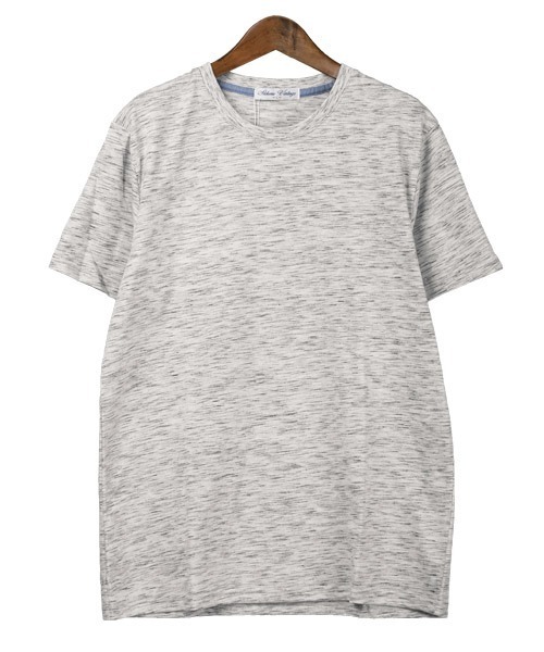 LUXSTYLE(ラグスタイル)の「天竺MIX杢クルーネックTシャツ(Tシャツ/カットソー・メンズ・ホワイト/ネイビー/ワイン/チャコール・L/XL/M)」の11枚目の写真