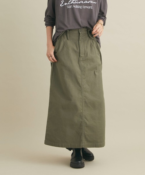 CRAFT STANDARD BOUTIQUE(クラフトスタンダードブティック)の「2WAYサロペットスカート *◆(スカート・レディース・ブラウン/カーキ・M/L)」の2枚目の写真