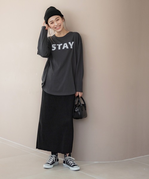 coca（coca）（コカ）の「ピーチスウェードプリーツスカート（スカート・レディース・グレー/アイボリー/ブルー/ブラウン/ブラック・ONE SIZE）」の12枚目の写真