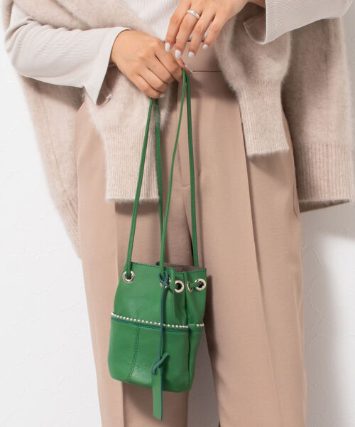 marco masi（マルコマージ）の「【MARCO MASI/ マルコマージ】丸底ミニトートバッグ（トートバッグ・レディース・ピンク/ブラック/グリーン/シルバー・FREE）」の3枚目の写真