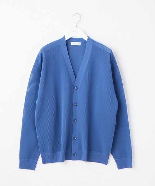 CIAOPANIC TYPY（チャオパニックティピー）の「ドライタッチメッシュVネックカーディガン（カーディガン/ボレロ・メンズ・ブラック/ブラウン/ブルー/グリーン・M/L）」の9枚目の写真