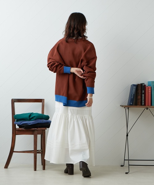 CIAOPANIC TYPY（チャオパニックティピー）の「ドライタッチメッシュVネックカーディガン（カーディガン/ボレロ・メンズ・ブラック/ブラウン/ブルー/グリーン・M/L）」の6枚目の写真