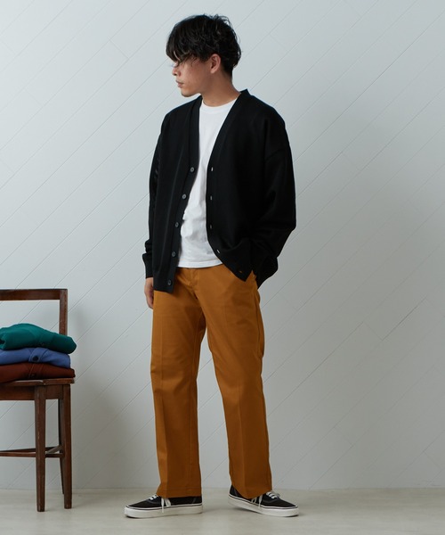 CIAOPANIC TYPY（チャオパニックティピー）の「ドライタッチメッシュVネックカーディガン（カーディガン/ボレロ・メンズ・ブラック/ブラウン/ブルー/グリーン・M/L）」の13枚目の写真