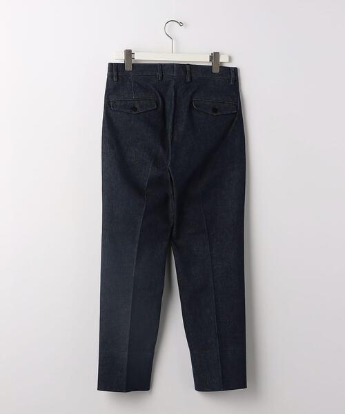 green label relaxing(グリーンレーベルリラクシング)の「コットン/ポリウレタン デニムライク 2プリーツ スラックス(スラックス・メンズ・オフホワイト/ネイビー・S/M/L/XL)」の13枚目の写真