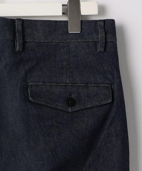 green label relaxing(グリーンレーベルリラクシング)の「コットン/ポリウレタン デニムライク 2プリーツ スラックス(スラックス・メンズ・オフホワイト/ネイビー・S/M/L/XL)」の17枚目の写真