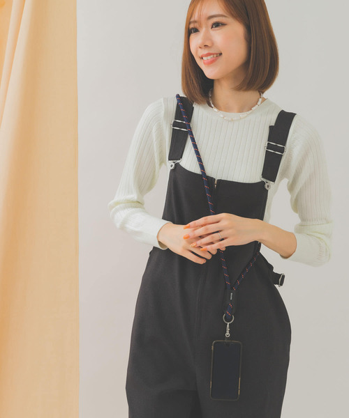 RODE SKO（ロデスコ）の「BEAU’RE　モバイルコードストラップ（スマホケース/カバー・レディース・ブラック/モカ/カーキ/ネイビー/オレンジ・ONE）」の5枚目の写真