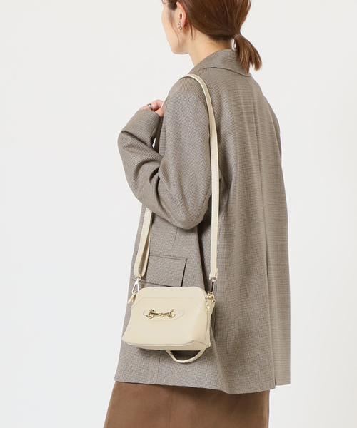 美品♡IENA【AULENTTI】ビットミニショルダーバッグ IENA AULENTTI ビット ミニ ポーチ ショルダー バッグ