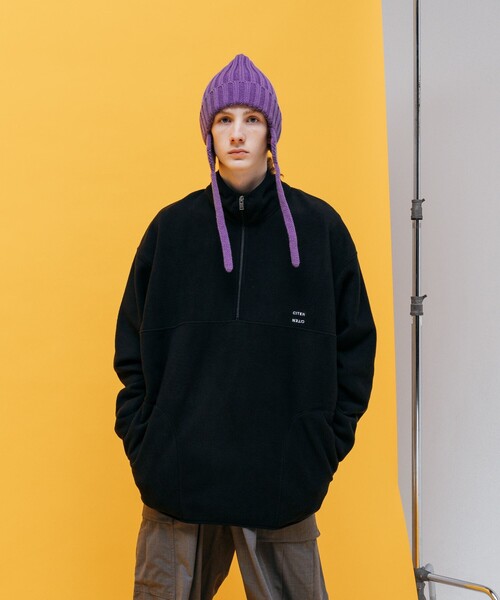CITEN(シテン)の「<CITEN>フライトリブ ニットキャップ(ニットキャップ/ビーニー・レディース・ホワイト/ブラック/パープル・FREE)」の20枚目の写真
