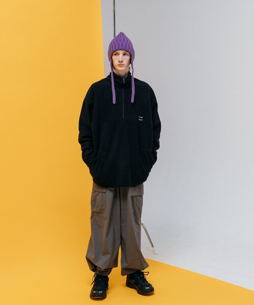 CITEN(シテン)の「<CITEN>フライトリブ ニットキャップ(ニットキャップ/ビーニー・レディース・ホワイト/ブラック/パープル・FREE)」の21枚目の写真