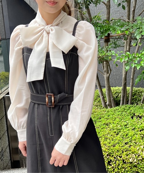 one way（ワンウェイ）の「マーメイドジャンスカ（ジャンパースカート・レディース・ダークブルー/ブラック/ライトブラウン・FREE）」の21枚目の写真