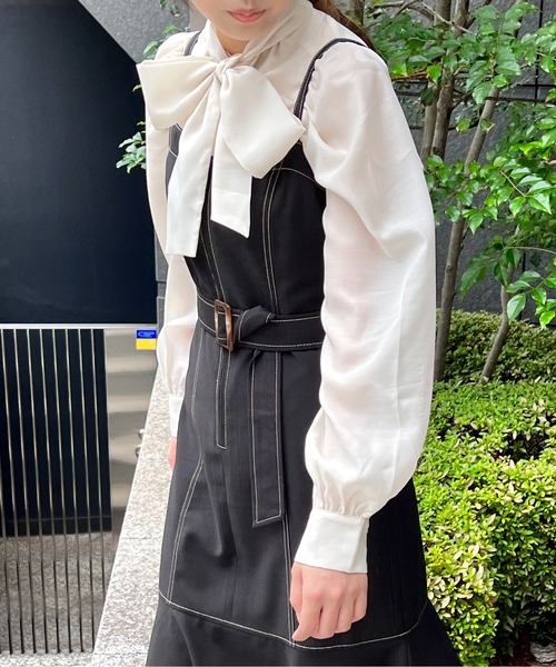 one way（ワンウェイ）の「マーメイドジャンスカ（ジャンパースカート・レディース・ダークブルー/ブラック/ライトブラウン・FREE）」の22枚目の写真