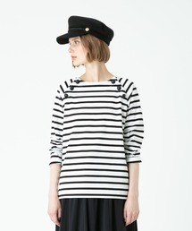 allureville | ボタンドボーダープルオーバー(Tシャツ/カットソー)