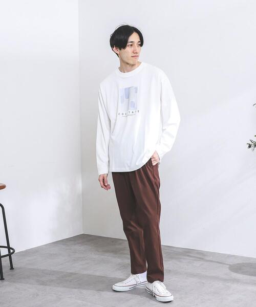 coen(コーエン)の「アートプリントロングスリーブTシャツ(Tシャツ/カットソー・メンズ・ホワイト/ライム・MEDIUM/LARGE/X-LARGE/SMALL)」の4枚目の写真