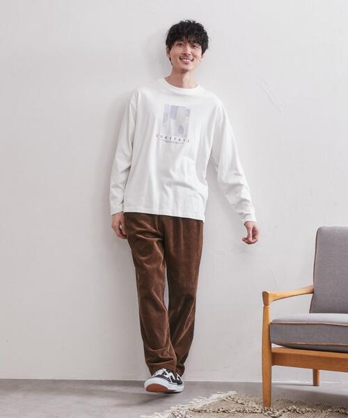 coen(コーエン)の「アートプリントロングスリーブTシャツ(Tシャツ/カットソー・メンズ・ホワイト/ライム・MEDIUM/LARGE/X-LARGE/SMALL)」の5枚目の写真